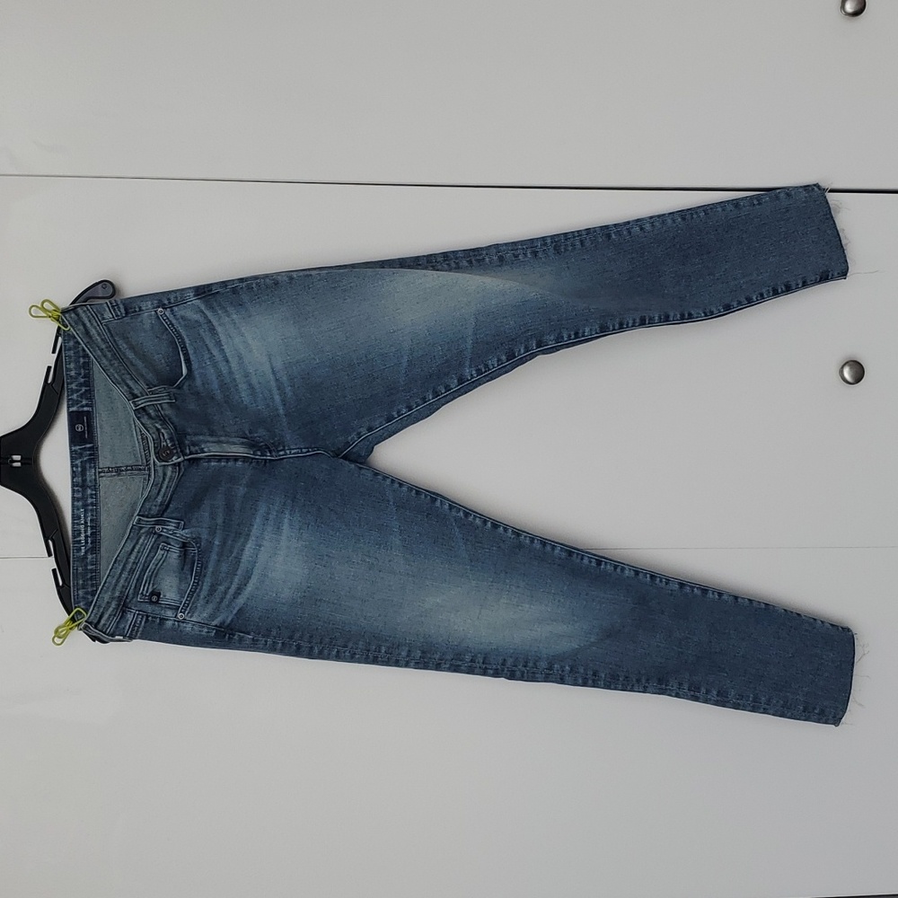 AG Legging Ankle Raw Hem Jeans